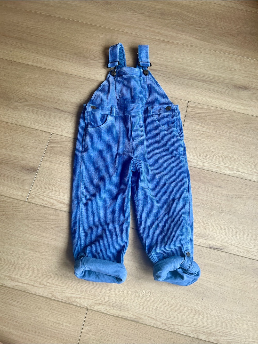 Blue Corduroy Kids' Overalls